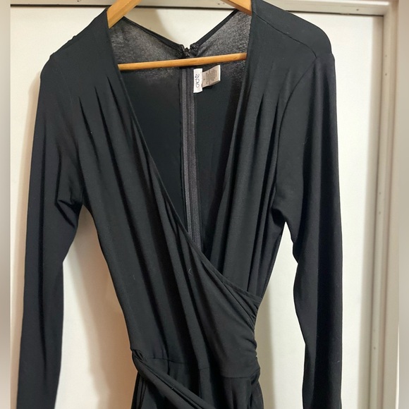 Cache Dishy Dress Sz S Black A-Line Long Elegant Black Maxi Dress - Picture 4 of 9